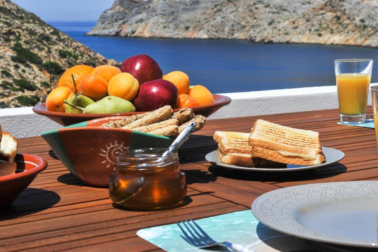 Droufakos' Home, Lux Seafront Apartment W. View Kherronisos Eksteriør bilde