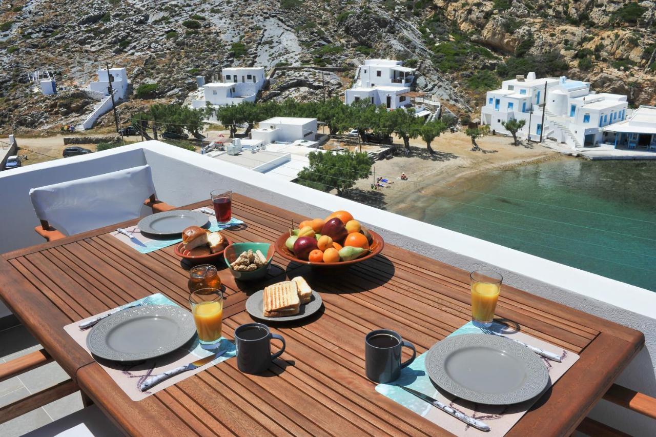 Droufakos' Home, Lux Seafront Apartment W. View Kherronisos Eksteriør bilde