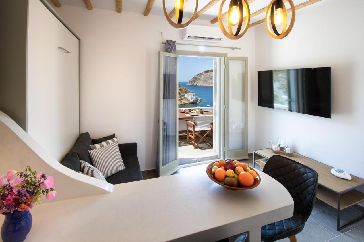 Droufakos' Home, Lux Seafront Apartment W. View Kherronisos Eksteriør bilde